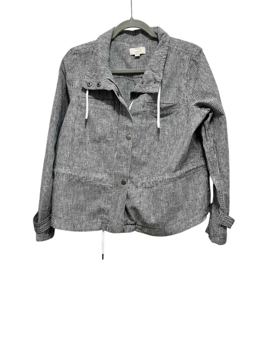 Loft Striped utility Jacket Size PS oversized